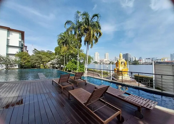 Riverview Near Icon Siam Hi Speed Internet Apartamento Bangkok